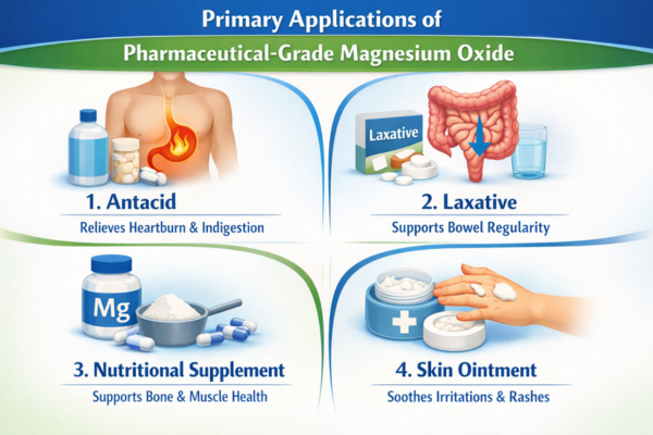 Applications of Pharmaceutical-Grade Magnesium Oxide